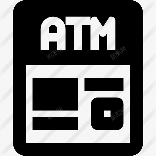ATM图标png_新图网 https://ixintu.com ATM提款机 商业和金融 现金点 笔记 钱机