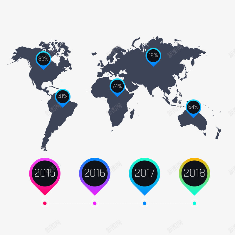 创意数据表格矢量图ai免抠素材_新图网 https://ixintu.com 分类 创意 扁平化 数据 矢量图 统计 表格设计 配色