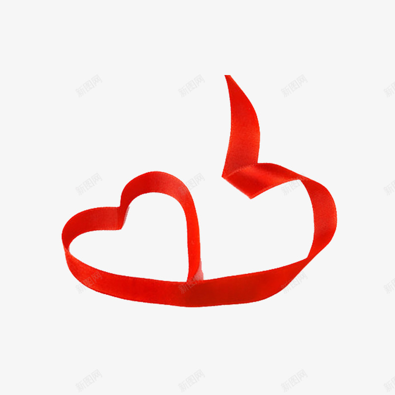 红色爱心丝带png免抠素材_新图网 https://ixintu.com 大红色 好看的爱心结 爱心结 红红火火 红色丝带结 红色蝴蝶结 美丽