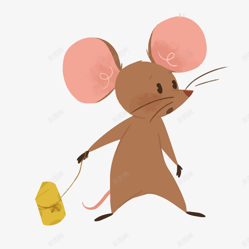 咖啡色卡通老鼠和黄色奶酪矢量图ai免抠素材_新图网 https://ixintu.com 卡通 卡通老鼠 咖啡色 奶酪 红色 老鼠 黄色 矢量图