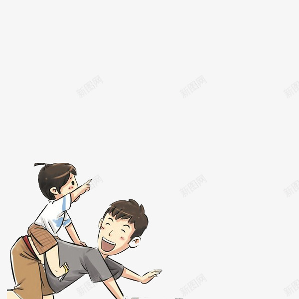 开心的爸爸和女儿png免抠素材_新图网 https://ixintu.com 卡通 和谐 女儿 幸福 开心 手绘 爸爸 爸爸和女儿 美好