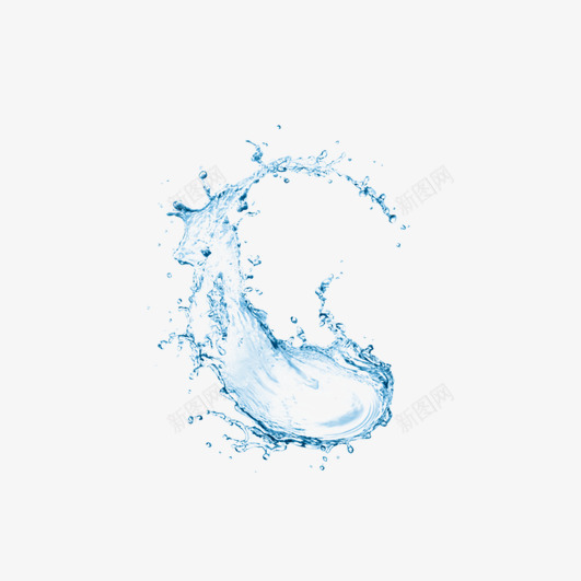 透明浅蓝水波环形png免抠素材_新图网 https://ixintu.com 化妆品 干净 水波 清爽