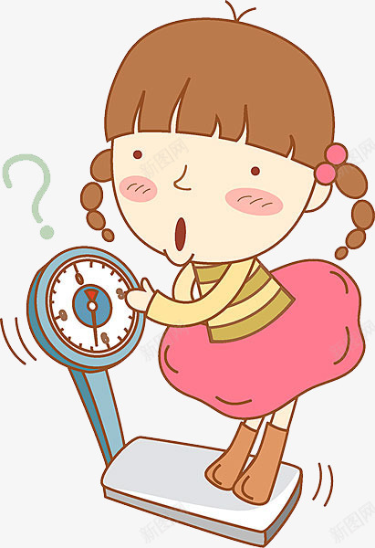 称体重的人png免抠素材_新图网 https://ixintu.com 人物 手绘画 矢量装饰 称体重 装饰 装饰画