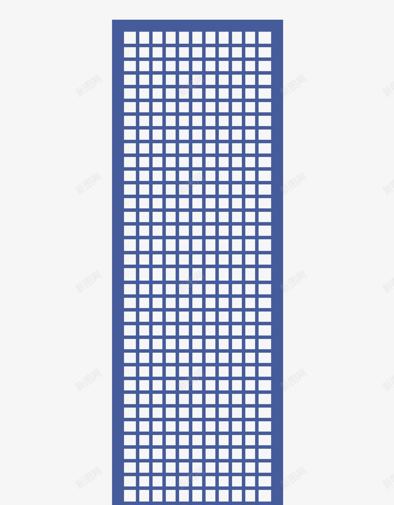 隔断雕花中式矢量图ai免抠素材_新图网 https://ixintu.com 中国风 屏风 花纹 蓝色 镂空 门窗 雕刻 矢量图