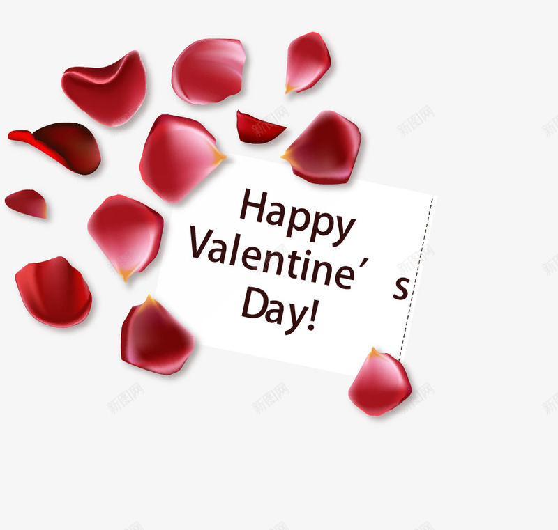 红玫瑰花瓣木纹贺卡png免抠素材_新图网 https://ixintu.com day happy valentines 情人节 木纹 玫瑰花 花瓣
