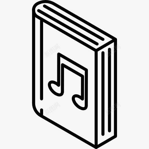 音乐书图标png_新图网 https://ixintu.com 图书馆 学校材料研究 教育 研究 读者 阅读