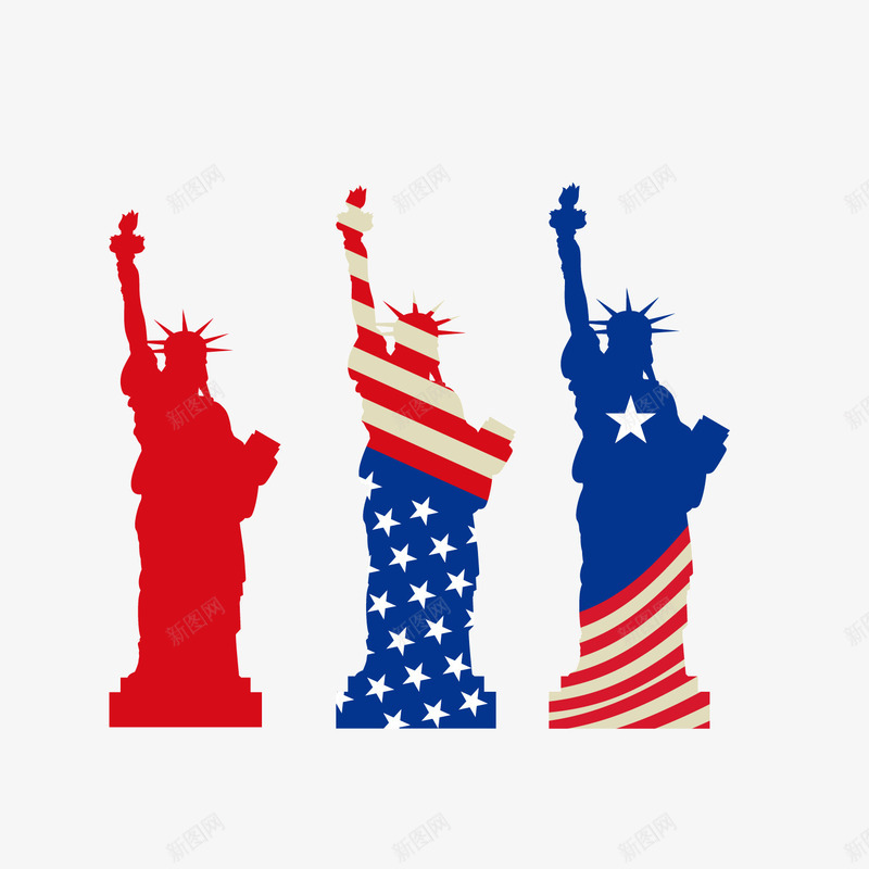 美国雕塑矢量图ai免抠素材_新图网 https://ixintu.com 标注物 素材 美国 雕塑 矢量图