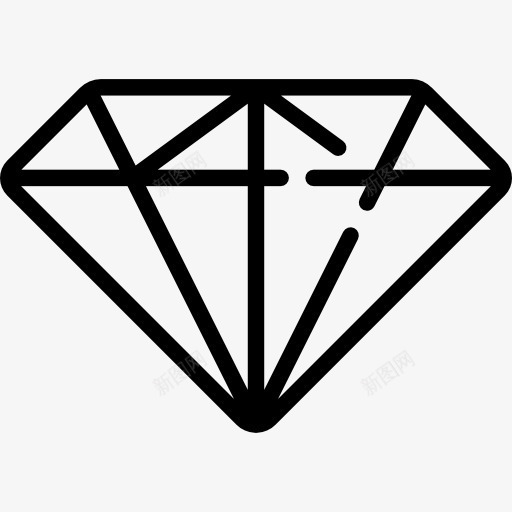 大钻石图标png_新图网 https://ixintu.com 宝石 形状 老虎机 赌场 首饰