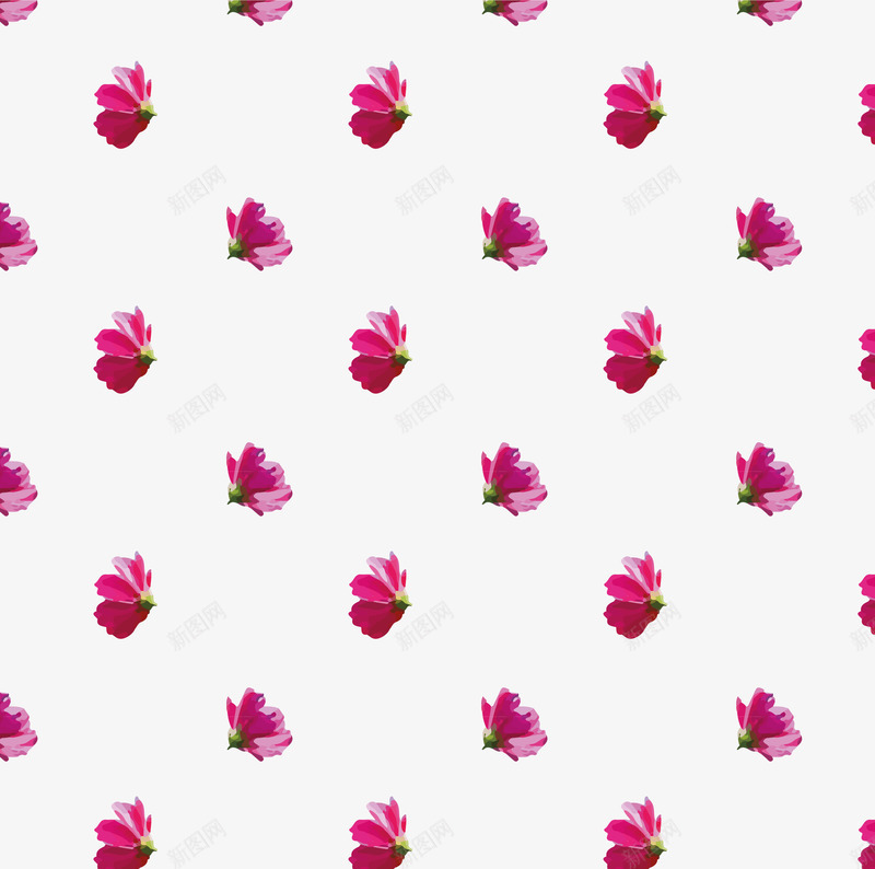 枚红色小碎花花纹png免抠素材_新图网 https://ixintu.com 卡通花纹 小清新 矢量png 碎花花纹 花纹 野花花纹