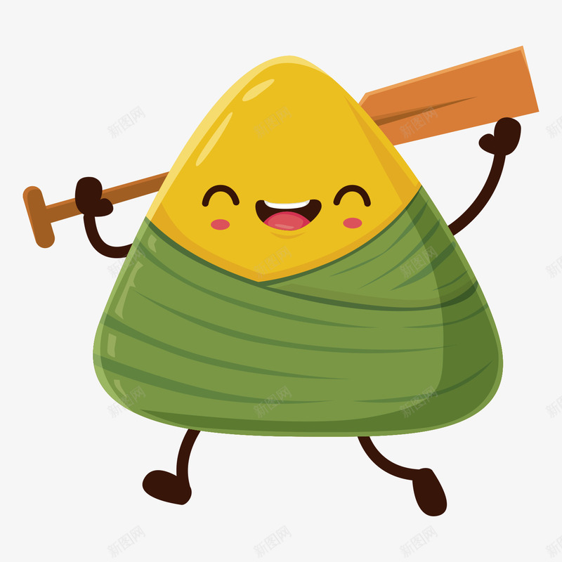端午节粽子划龙舟矢量图ai免抠素材_新图网 https://ixintu.com 中国风 传统节日 划龙舟 端午佳节 端午节 粽子 节日饮食 矢量图