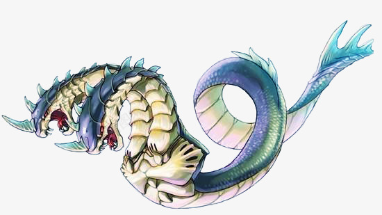手绘双头蛇png免抠素材_新图网 https://ixintu.com 动物 卡通手绘双头蛇 神话 虚幻