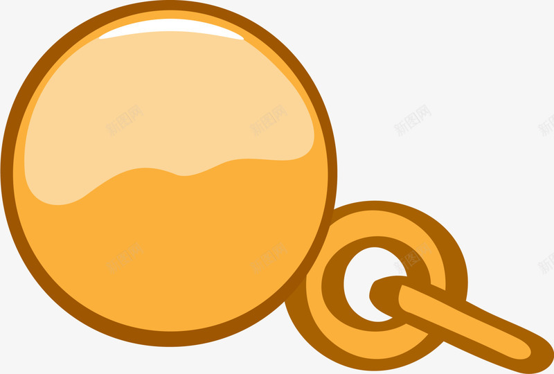 金色卡通耳钉png免抠素材_新图网 https://ixintu.com 卡通首饰 珠宝 简约挂件 装饰图案 金色耳钉 饰品