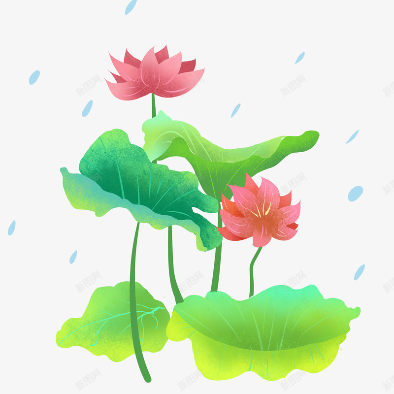 清明时节荷叶花png免抠素材_新图网 https://ixintu.com 传统节日 免抠下载 清明节 祭拜 艺术字 诗词