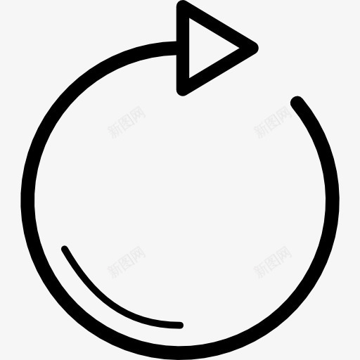 刷新箭头图标png_新图网 https://ixintu.com 圆 圆圈 圆形的箭 爽口 箭头 箭箭圆 顺时针旋转