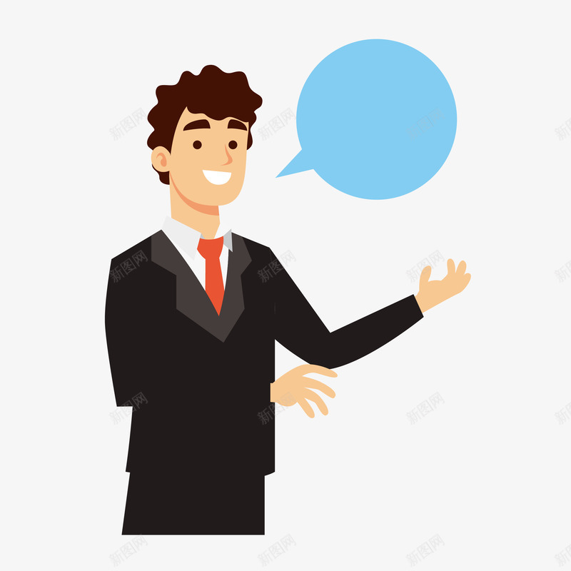卡通手绘讲话的男人图矢量图eps免抠素材_新图网 https://ixintu.com 卡通 卡通男人 卡通矢量 对话框 男人 矢量卡通 讲话 矢量图