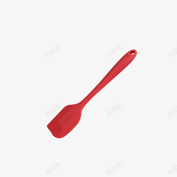 红色硅胶西式锅铲不粘锅专用png免抠素材_新图网 https://ixintu.com 不粘锅材料 产品实物 刮刀 蛋糕铲 铲子