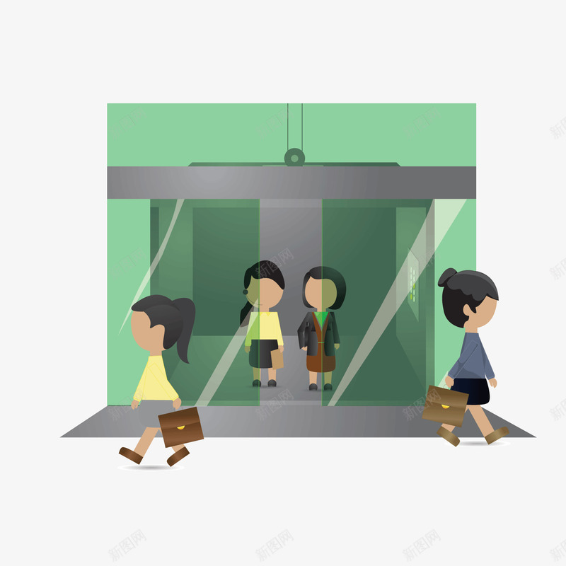 办公大厅门口png免抠素材_新图网 https://ixintu.com 办公大厅 大厅 大厅门口 矢量办公大厅