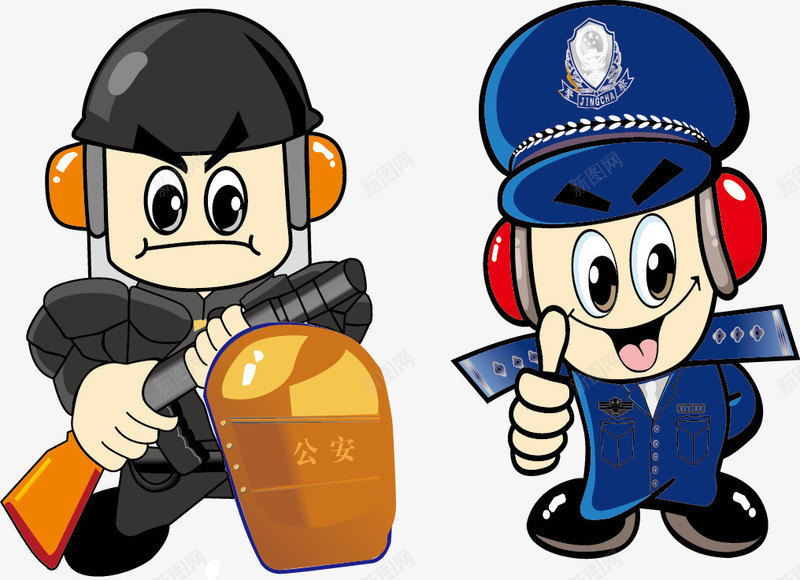 警察png免抠素材_新图网 https://ixintu.com 为人民服务 交警 公安 正义 警察