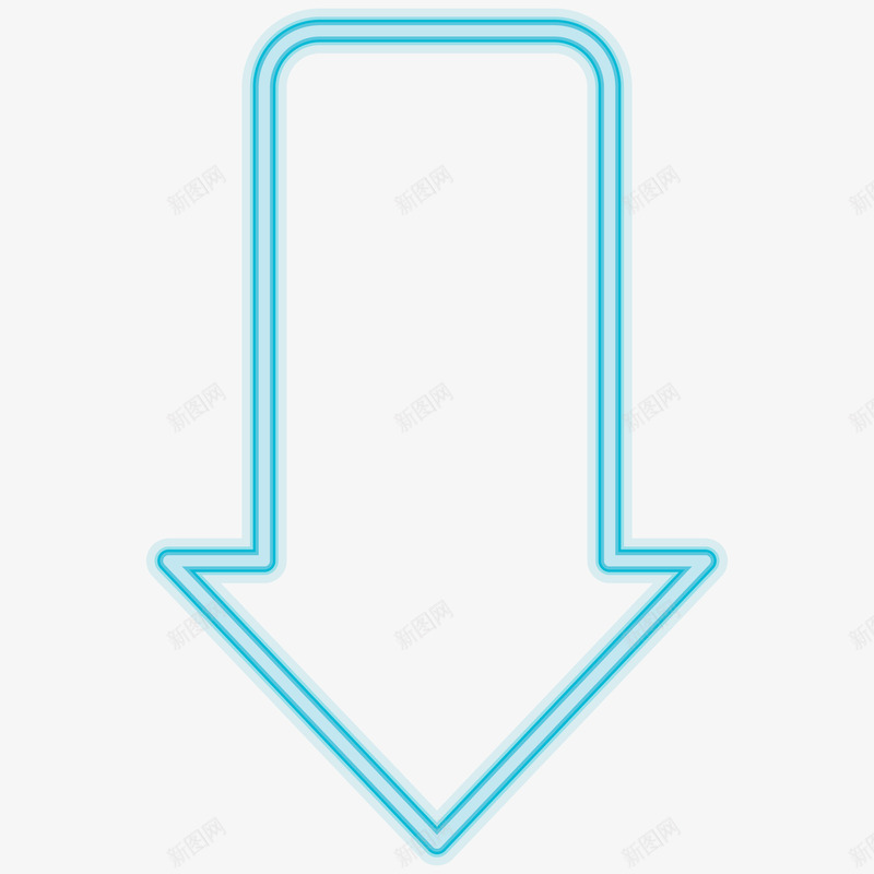 发光箭头插画矢量图ai免抠素材_新图网 https://ixintu.com 免抠PNG 发光箭头矢量插画 电商 箭头 装饰 霓虹灯 矢量图