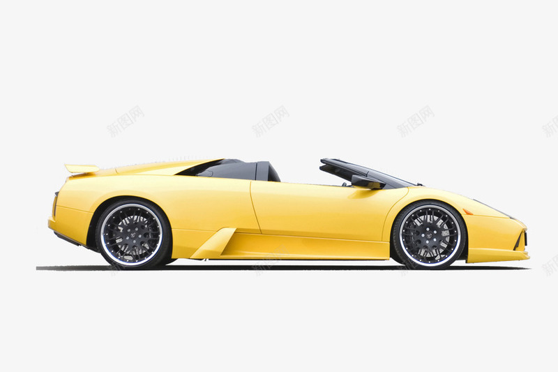 敞篷汽车png免抠素材_新图网 https://ixintu.com 小车 敞篷跑车 汽车 跑车 车子 黄色