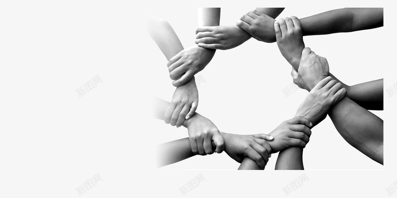 团队png免抠素材_新图网 https://ixintu.com 一条心 团结 团队 团队的凝聚力 手 教育 黑白