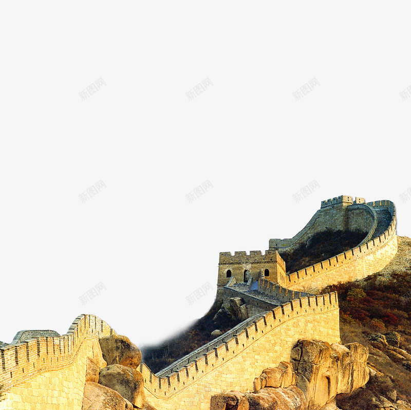 万里长城png免抠素材_新图网 https://ixintu.com 万里长城 中国风 宏伟 建筑 长城画