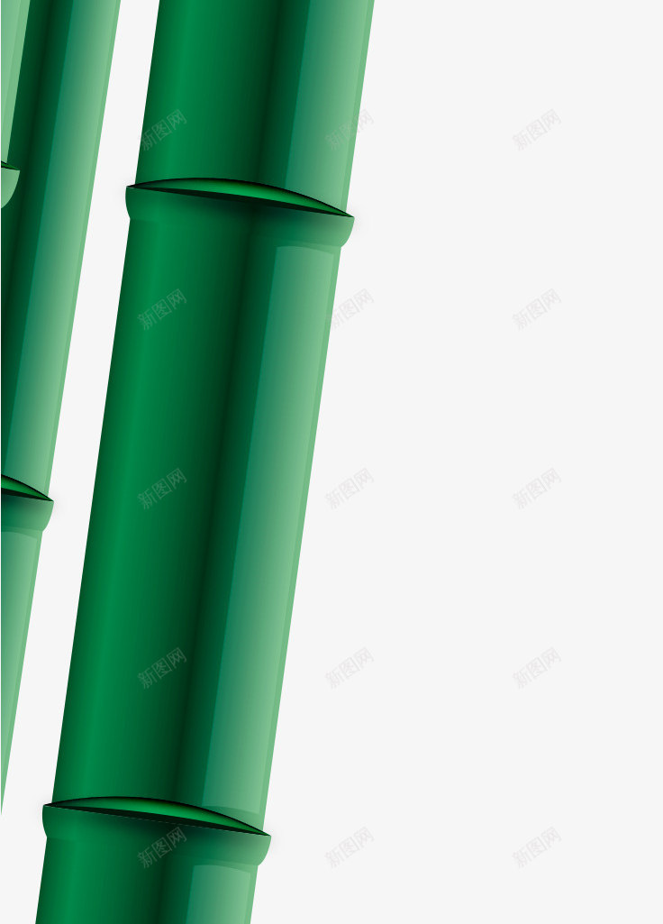端午粽情墨绿色竹子png免抠素材_新图网 https://ixintu.com 墨绿 端午 竹子