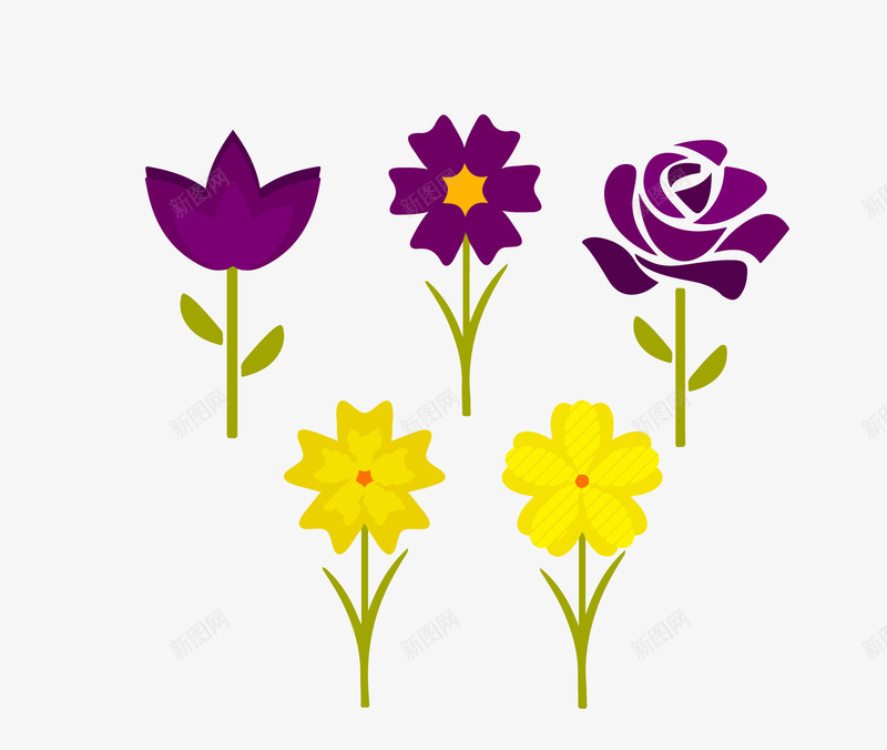 小碎花png免抠素材_新图网 https://ixintu.com 小碎花 底纹花纹 淡雅图案 碎花 紫色小碎花 翠花 花朵 黄色