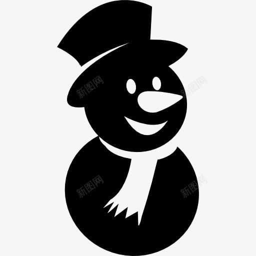 快乐的雪人图标png_新图网 https://ixintu.com 冬天 冷 圣诞节 表达 雕塑 雪