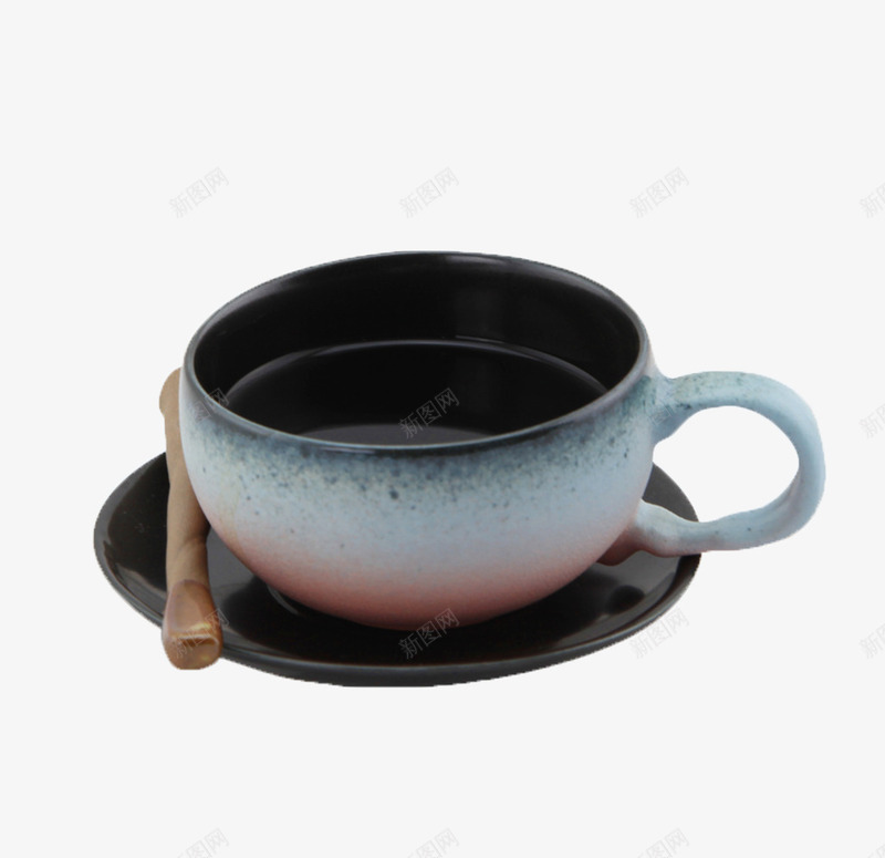 陶艺杯装猫屎咖啡png免抠素材_新图网 https://ixintu.com 咖啡杯 杯装 烘烤成形 猫屎咖啡 软陶 陶艺