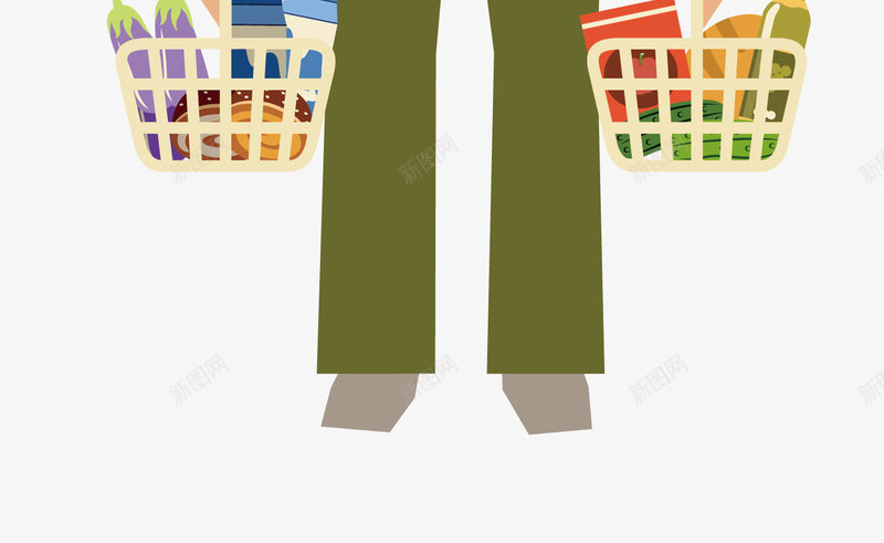 卡通扁平化老人手拎购物框矢量图eps免抠素材_新图网 https://ixintu.com 卡通手拎购物框 扁平化老人 手拎购物框 留守老人 白头发老人png 矢量手拎购物框 老人 矢量图