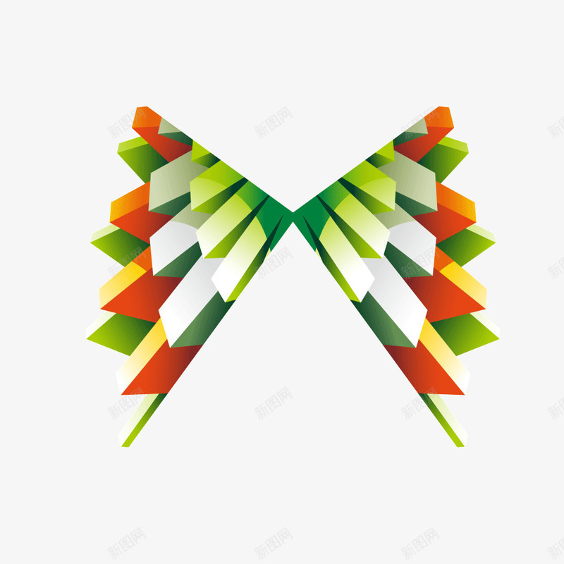 彩色立体放射状图形矢量图ai免抠素材_新图网 https://ixintu.com 图形 彩色 放射状 立体 矢量图