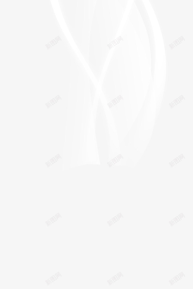 白色光线曲线png免抠素材_新图网 https://ixintu.com 光线