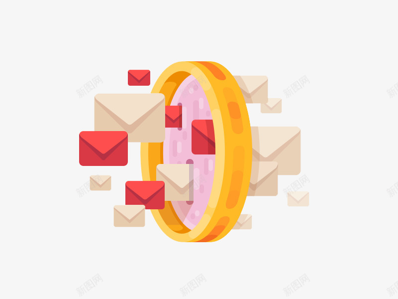 扁平化邮件png免抠素材_新图网 https://ixintu.com H5页面素材 创意卡通元素 卡通 扁平化 扁平素材 电商卡通 网页设计卡通 邮箱