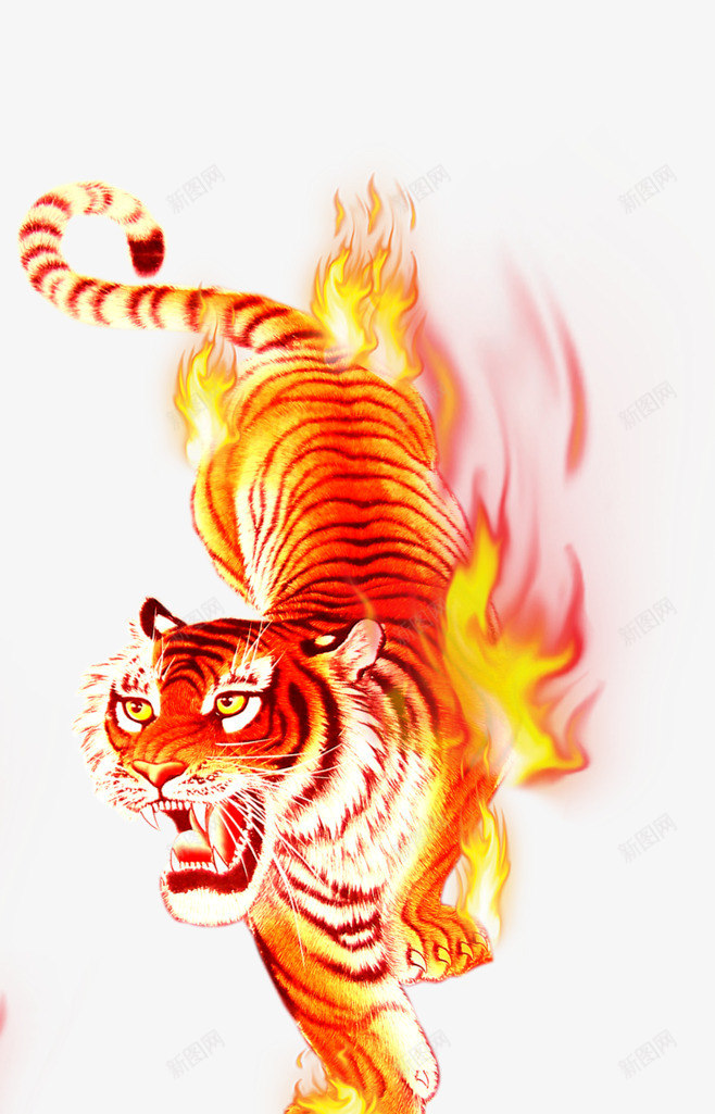 全身带火焰的老虎png免抠素材_新图网 https://ixintu.com 全身 水彩老虎画 火焰 火焰喷射 老虎 老虎图腾 霸气老虎