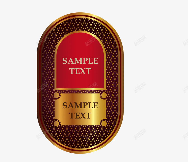 酒贴png免抠素材_新图网 https://ixintu.com 矢量酒贴 酒瓶贴 高端瓶贴