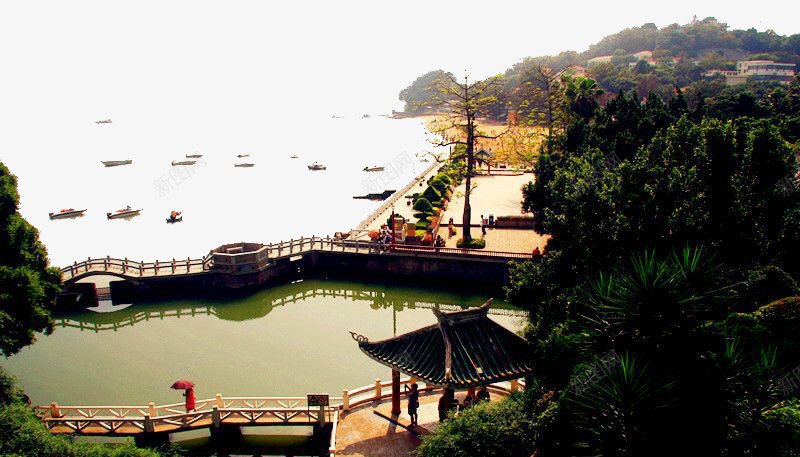 厦门海边俯瞰图png免抠素材_新图网 https://ixintu.com 厦门风景 城市街景 魅力城市 鼓浪屿风情