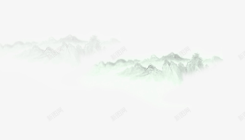 水墨画上水画png免抠素材_新图网 https://ixintu.com 中国风 卡通 水墨画 淡雅
