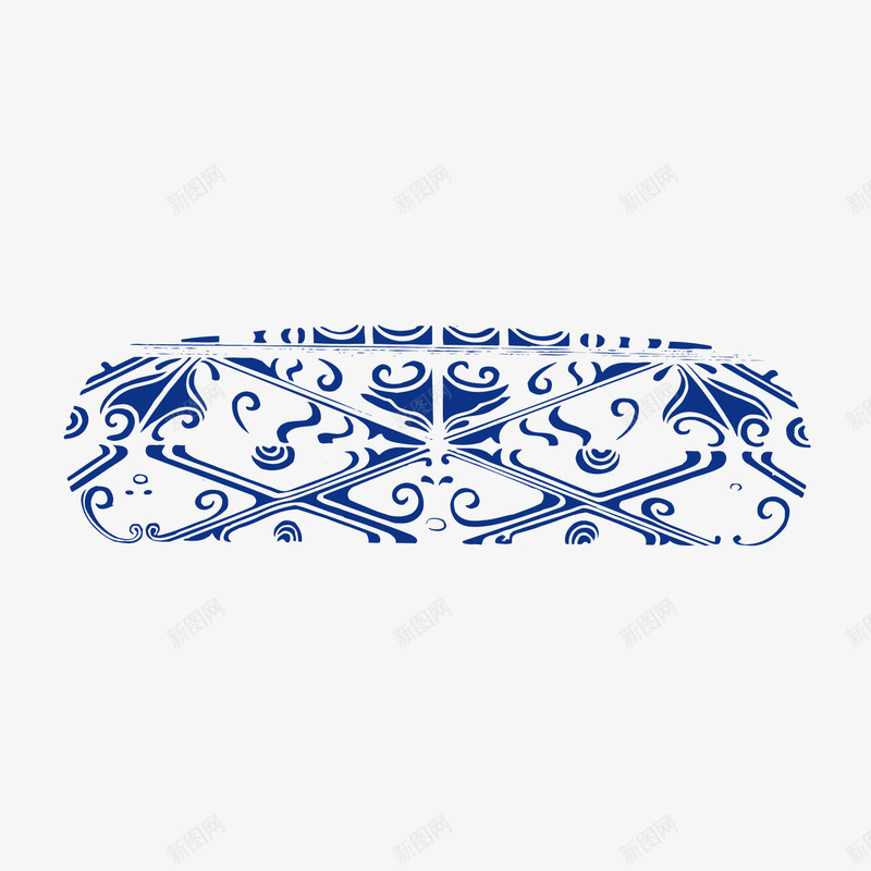 青铜花纹图像png免抠素材_新图网 https://ixintu.com 时尚 欧式 蓝色