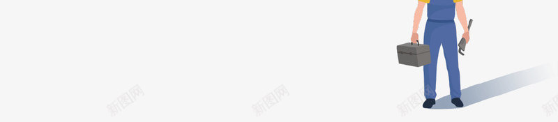 蓝色装修海报背景墙psd免抠素材_新图网 https://ixintu.com 墙壁 工人 泡泡 海报 蓝色背景 装修 装修季