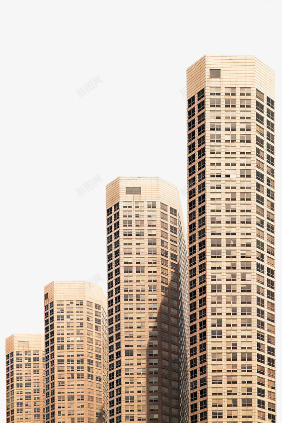 高层建筑png免抠素材_新图网 https://ixintu.com 对比 建筑 建筑外立面 高层