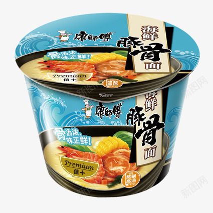 康师傅海鲜豚骨面png免抠素材_新图网 https://ixintu.com 包装 好吃的 康师傅 方便面 桶装泡面 海鲜豚骨 美味的