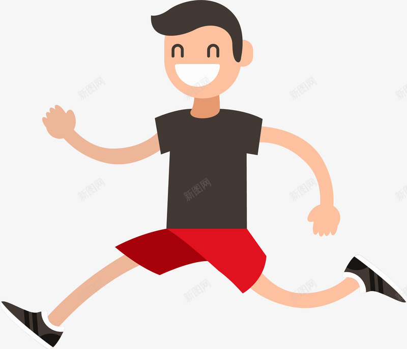 马拉松大步跑的男孩png免抠素材_新图网 https://ixintu.com 大步跑的男孩 开心 快乐 跑步 运动 马拉松
