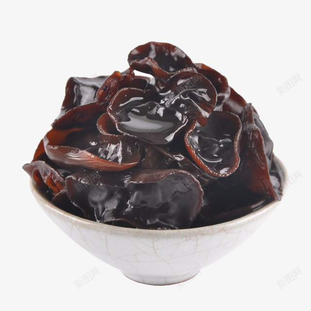 新鲜的黑木耳png免抠素材_新图网 https://ixintu.com 产品实物图 木耳 食材 黑色