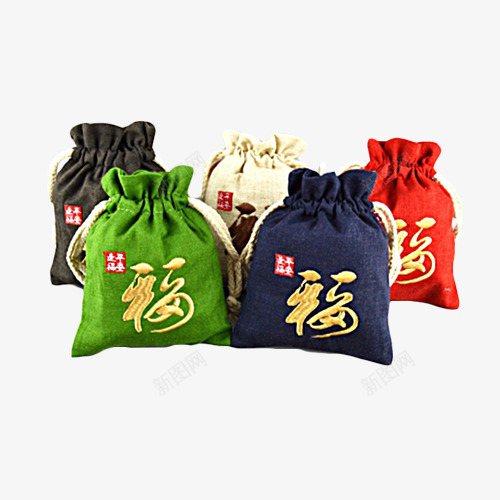 平安福袋png免抠素材_新图网 https://ixintu.com 十字绣福字 平安福 平安福袋 挂饰 祈福