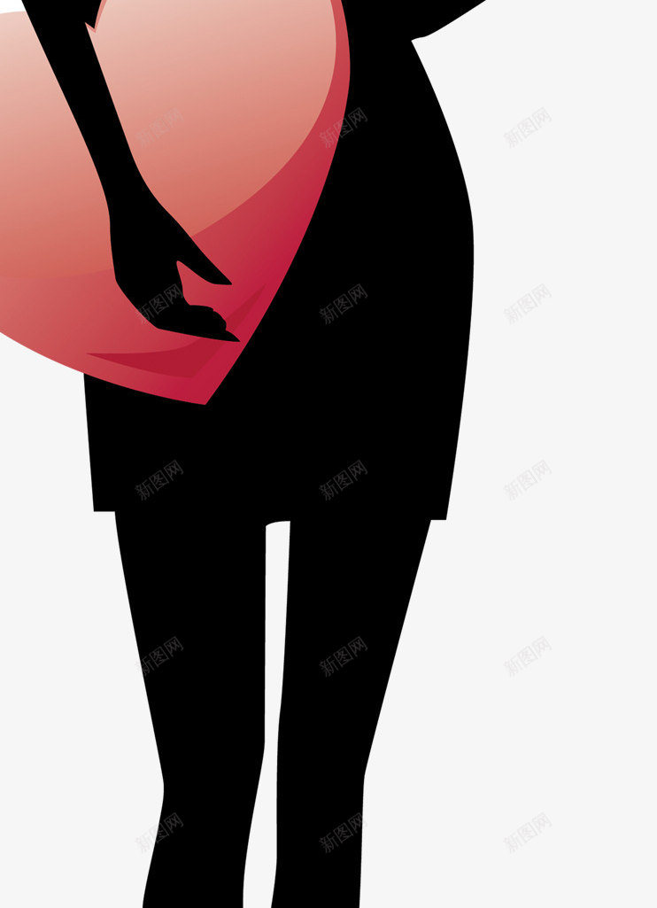 女士剪影情人花活动页面png免抠素材_新图网 https://ixintu.com 剪影 女士 情人 活动 页面