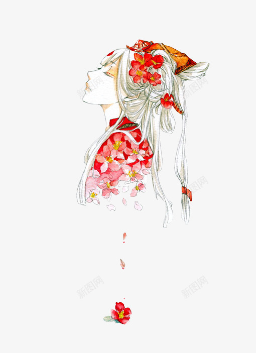 古代美女png免抠素材_新图网 https://ixintu.com 中国风 人物 卡通 古代 古代美女 古风 唯美 如花似玉 手绘 美女