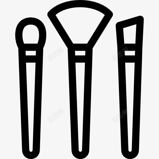 化妆刷图标png_新图网 https://ixintu.com femenine 刷 化妆品 女人 美丽