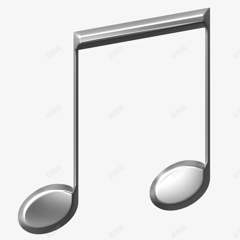 卡通灰色质感音符png免抠素材_新图网 https://ixintu.com 3D立体音符 卡通灰色质感音符 灰色质感 符号 音乐 音符 音符插画