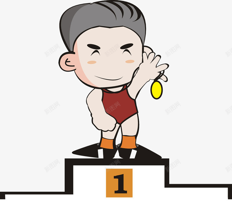 获奖的男孩png免抠素材_新图网 https://ixintu.com 卡通手绘 奔跑 奖牌 比赛 获奖 赛跑 跑步 运动 运动员 锻炼 飞奔 马拉松 马拉松比赛